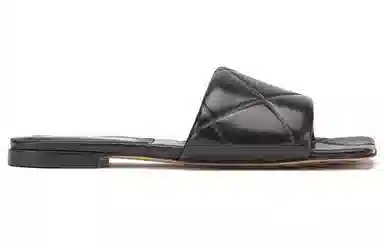 Bottega Veneta Lido Slip-On Sandals Black