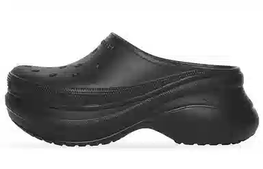 Balenciaga Rubber Toe Slide Black