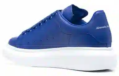 Alexander McQueen Leather Sneakers Blue