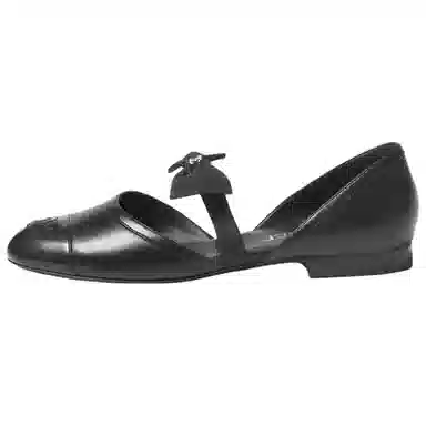 CHANEL 25B Mary Jane Flats Black