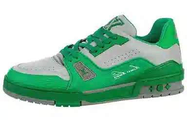 Louis Vuitton Trainer White Green