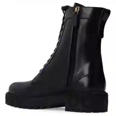 Ferragamo Gancini Biker Boots Black