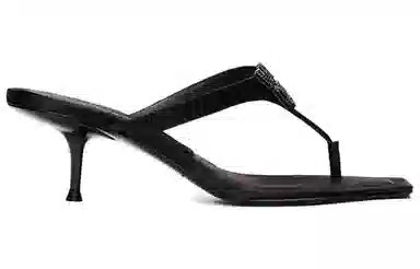 Alexander Wang Satin High Heel Sandals Black