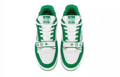 LOUIS VUITTON Trainer Low White Green