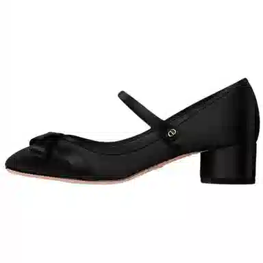 DIOR Lovely-D Satin Mary Jane 4cm Black