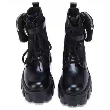 Prada Monolith Black Boots