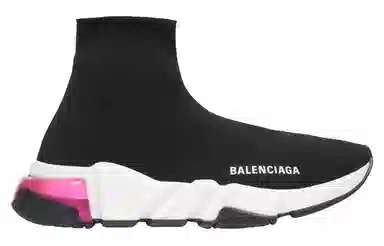 Balenciaga Speed Clear Sole Black Pink