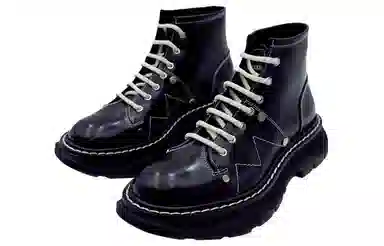 Alexander McQueen FW21 Tread Boots Black