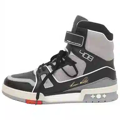 Louis Vuitton Trainer High Top Grey Black