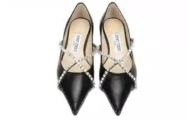 Jimmy Choo Genevi Flat Black