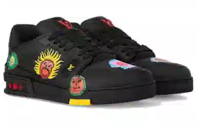 Yayoi Kusama x Louis Vuitton Trainer Black
