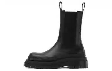 Bottega Veneta Tire Chelsea Boots Black