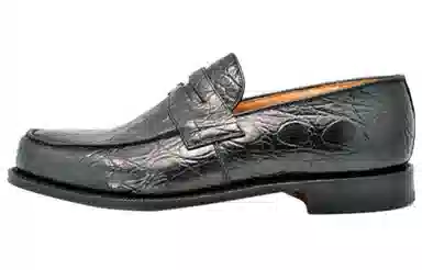 CHURCH'S Crocodile Loafer Black