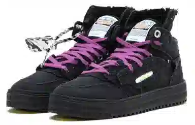 OFF-WHITE Off-Court High Black Purple