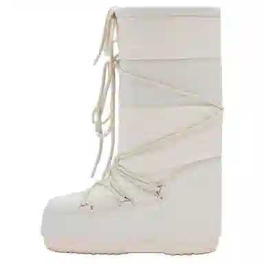 Moon Boot Icon Cross Lace Mid Snow Boot White
