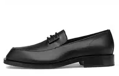 Fendi Leather Loafers Black
