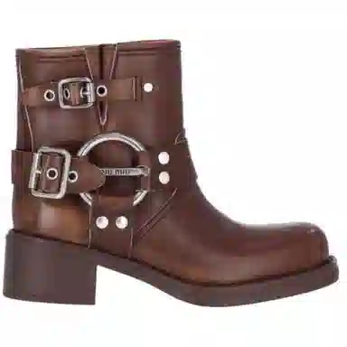 Miu Miu Brown Ankle Boots