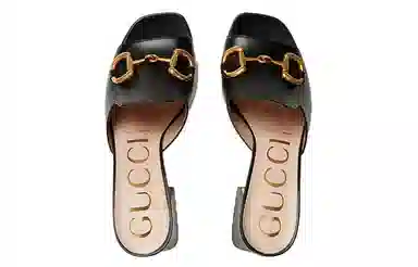 Gucci Horsebit High Heel Sandals Black