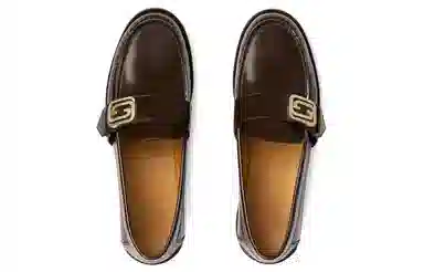 Gucci Leather Loafers Brown