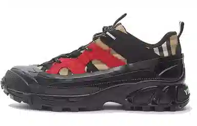 Burberry Arthur Vintage Sneakers Black Red
