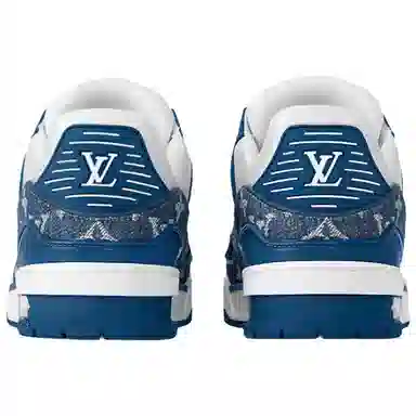 Louis Vuitton Trainer White Blue