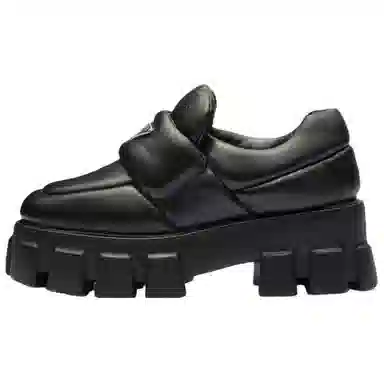 Prada Platform Loafers Black