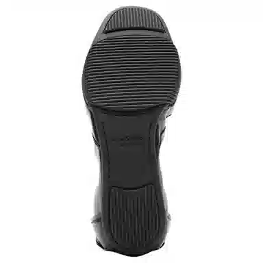 Acne Studios Lambskin Round Toe Lace-Up Ballet Flats Black