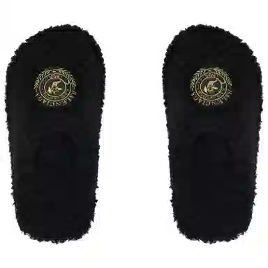 Balenciaga Furry Slides Black