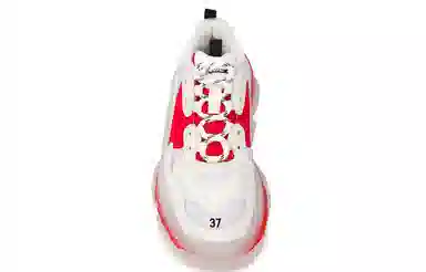 Balenciaga Triple S White Red