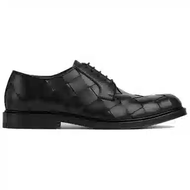 Bottega Veneta Tie Leather Oxford Black