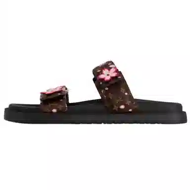 Louis Vuitton x Takashi Murakami Sunset Slide Brown