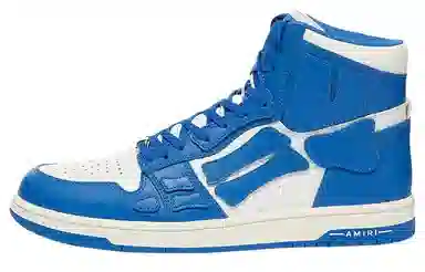 AMIRI Skel-Top Hi Blue White