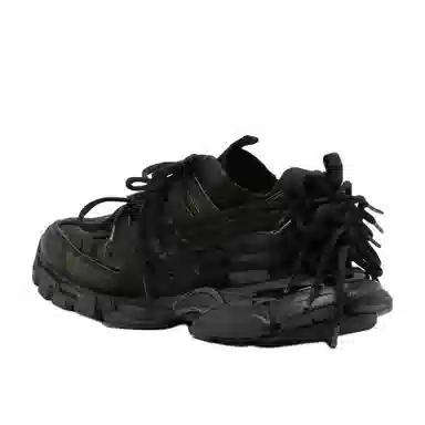 Balenciaga Low Top Lace-Up Sneakers Black