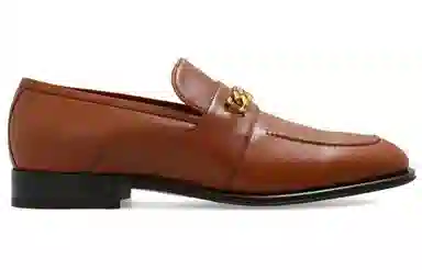 Gucci Brown Leather Slip-On