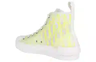 DIOR B23 High Top Canvas Sneakers Yellow