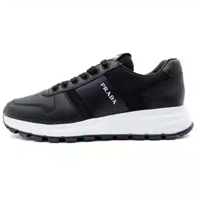 Prada Logo Print Sneakers Black