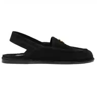 CHANEL 25A Flat Loafers Black