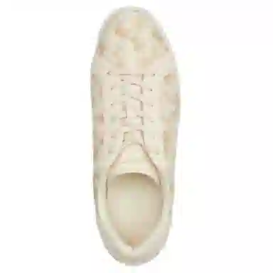 COACH Highline Round Toe Lace-up Sneakers Beige