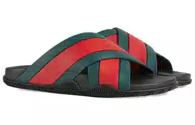 Gucci Slides Red Green
