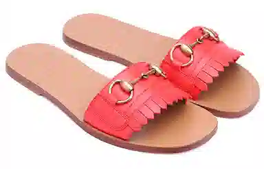 Gucci Leather Horsebit Loafers Red