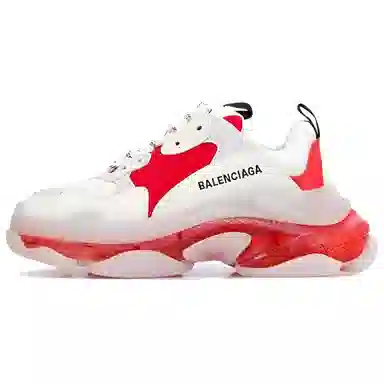 Balenciaga Triple S White Red