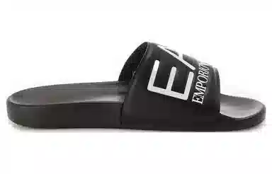 Emporio Armani EA7 Black Slides