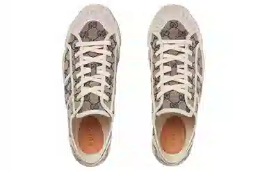 Gucci Canvas Low-Top Beige Blue
