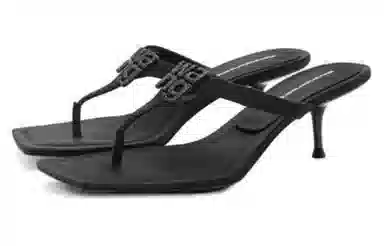 Alexander Wang Satin High Heel Sandals Black