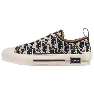 DIOR B23 League Leather Low Sneakers Blue