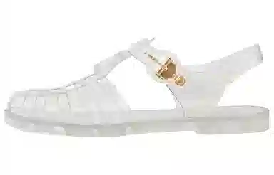 Gucci Rubber Double G Sandals Transparent