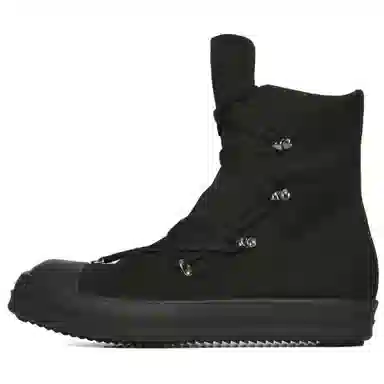 Rick Owens DRKSHDW Hexa High Top Canvas Sneakers Black