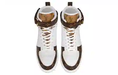 Louis Vuitton Boombox High-Top Sneakers White
