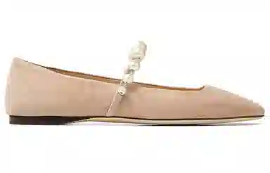 Jimmy Choo Ade Flat Ballerina Pink