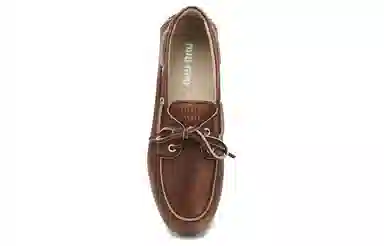 Miu Miu Boat Shoes Brown